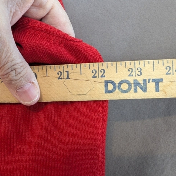 Pendleton 1X red cardigan 72% silk & 28% nylon in excellent condition - Picture 7 of 8